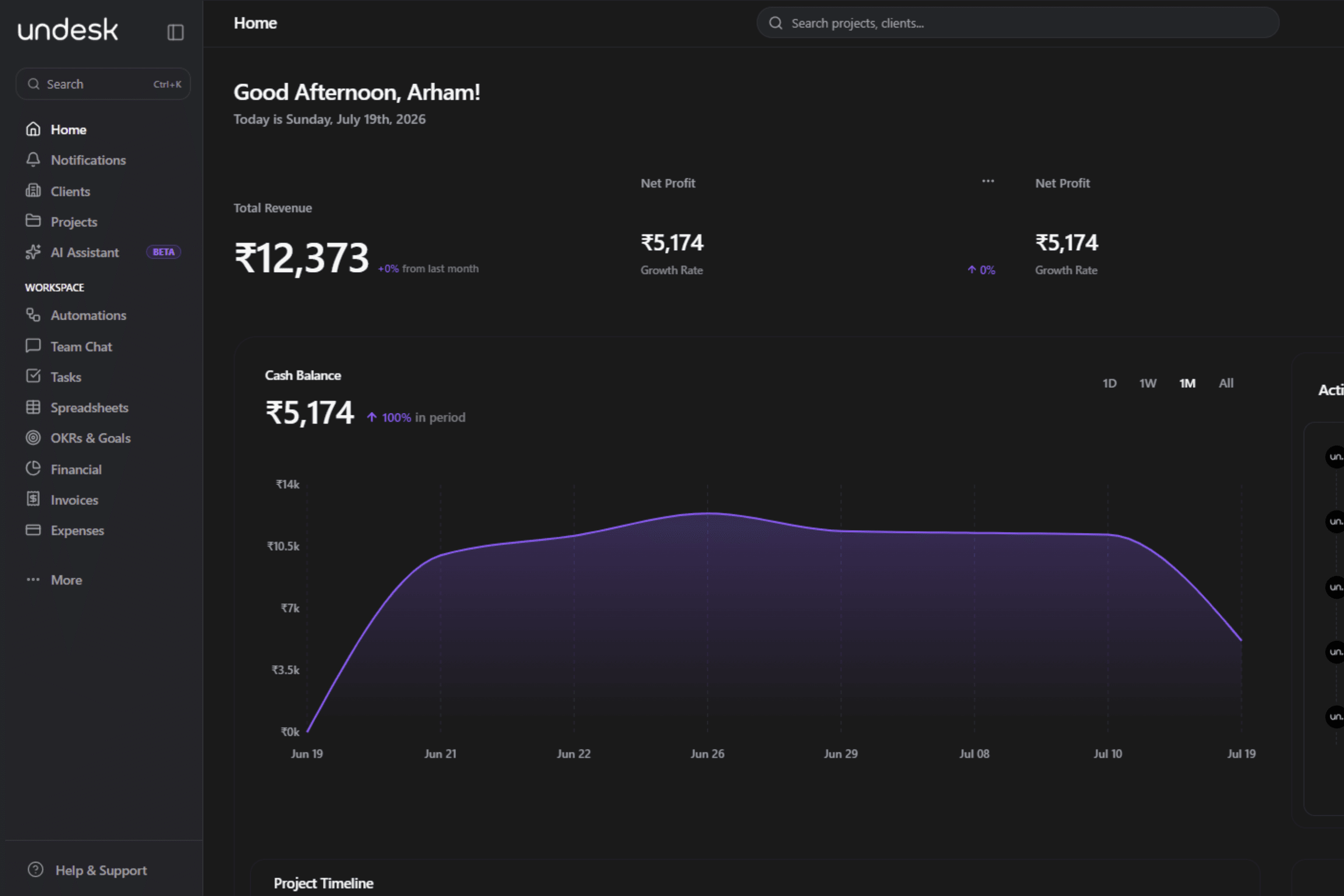 Home Dashboard